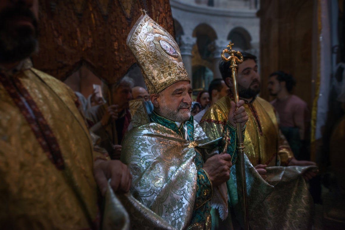 Christian pilgrims in Jerusalem