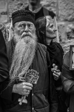 Christian pilgrims in Jerusalem