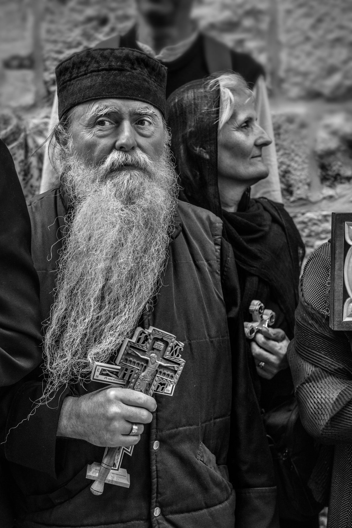 Christian pilgrims in Jerusalem