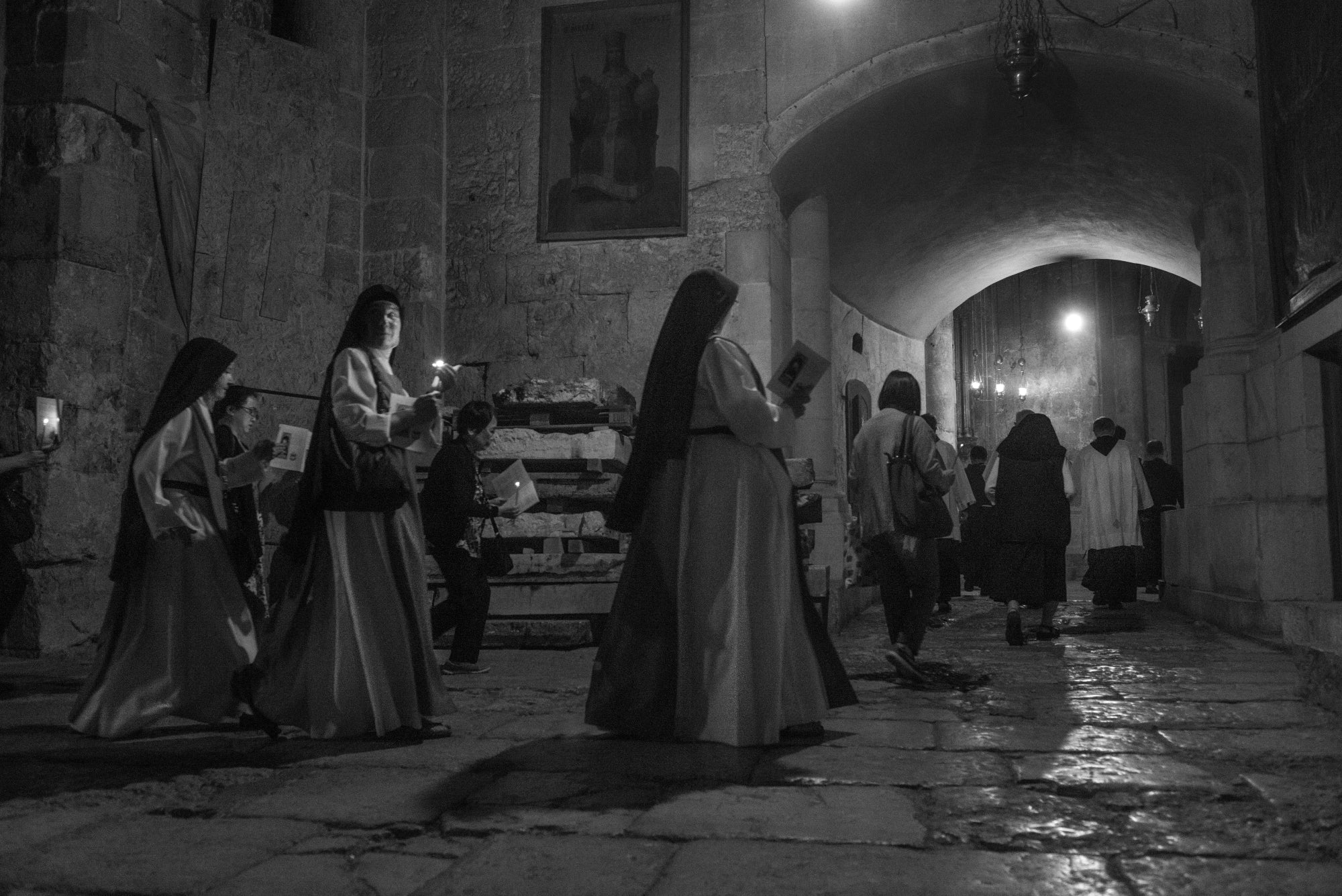 Holy fire ceremony at the church of holy sepulcher